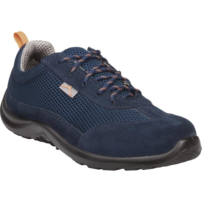 COMO Chaussures basses cuir croute velours et mesh